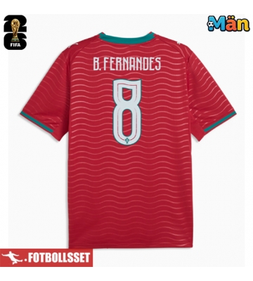 Portugal Bruno Fernandes #8 Hemmatröja VM 2026 Kortärmad